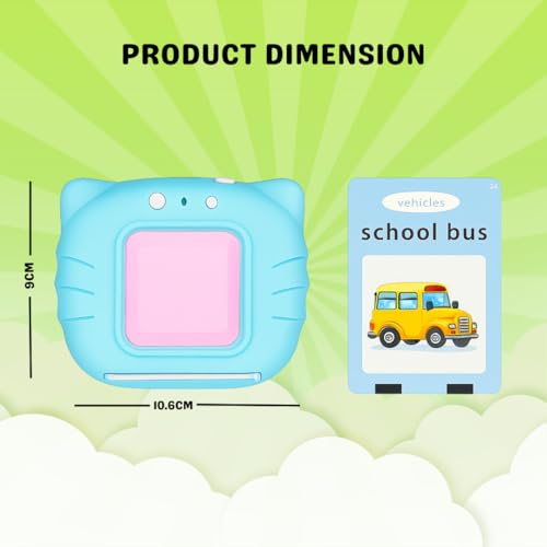 Image of Talking Flash Cards for Kids | 112 Double-Sided Audio Learning Cards | Boost Vocabulary, Speech & Memory