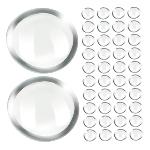 Beatifufu 200pcs Glass Flat Beads Small Glass Pebbles Fish Tank Landscaping Decor Beads Stone Stones Decor Stone Fish Tank Landscape Decors Aquarium Landscape Decorations Transparent