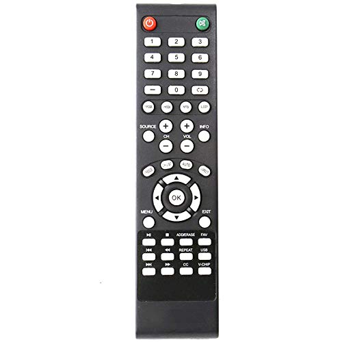 Universal Remote Control fit for Element TV LDFW406 ELCFT262 ELDFW322 ELCFW326 ELCFW329 ELDFT404 ELCFW328 ELDFW464 ELDFT465J ELDFQ501J ELEFQ501J ELGFW601 ELDFW501 ELEFW193 ELEFJ191 ELEFT195 ELEFW195