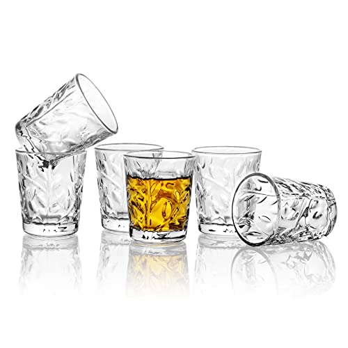 Shot Glasses, 1.75oz Mini Shot Glass Set of 6/Clear Shot Glasses/Tasting Glasses/Cordial Glasses/Sherry Glasses
