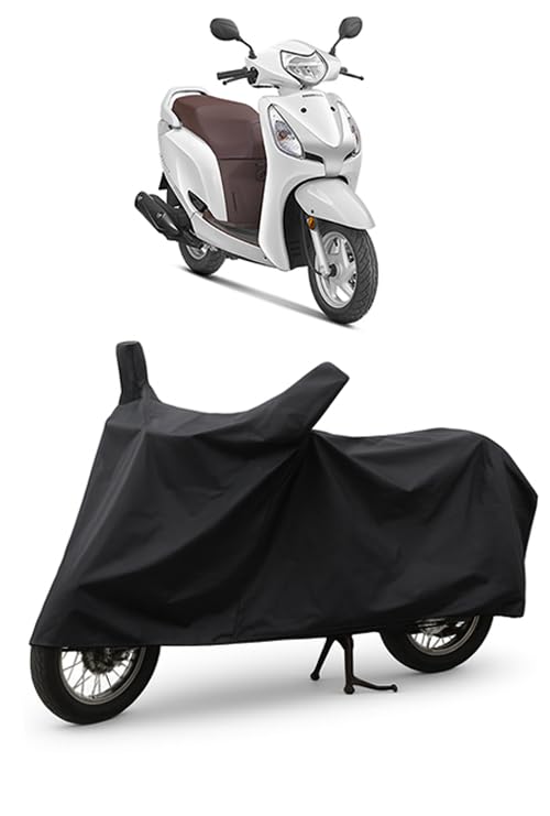 Image of Daxo Waterproof Scooty Cover for Honda Aviator | All Weather Protection from Rain, Dust, UV Rays & Scratches with Mirror Pockets & Buckle Belt | Aviator Scooty Cover