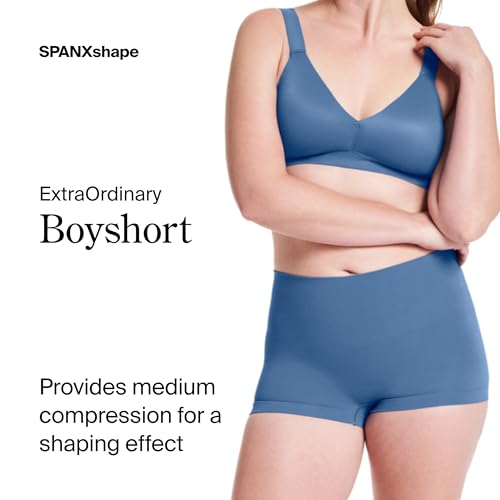Image of SPANX SPANXshape ExtraOrdinary Boyshort - Sculpting Compression - Women's Shapewear Underwear - Recycled Nylon Fabric Blend