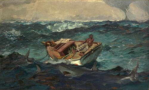 Impresión en lienzo de Winslow Homer: Cuadro de alta calidad 60x90cm