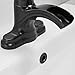 Homevacious Waterfall Bathroom Faucet Oil Rubbed Bronze Black Single Handle 4 Inch Centerset Basin Sink Vanity Faucets Lavatory One Hole Lever Mixer Tap Deck Mount Supply Hose Commercial Lead-Free