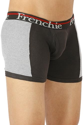 Image of Frenchie Ace Men's Cotton Rib Trunks in Stretchable, Breathable Innerwear Trunks