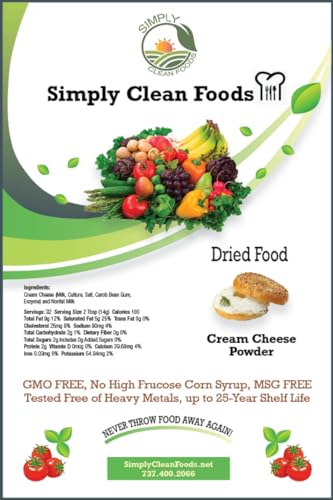 Simply Clean Foods Freeze Dried Cream Cheese - Non-GMO - Made in USA