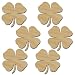 Clover Shape Unfinished Wood Shamrock Cut Outs 3" Inch 6 Pieces CLOV03-06