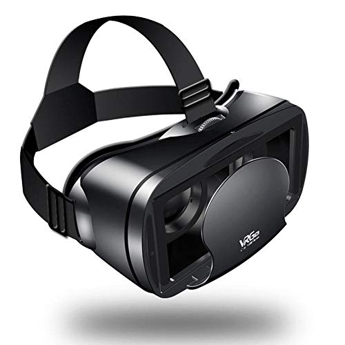 LHTE 3D-VR-Brille, Virtual Reality Full Screen Visuelle Weitwinkel- VR Brille Box für 5 bis 7 Zoll Android IOS Smartphone Brillen