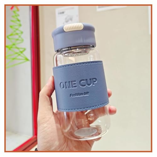 Image of 300ML Double-Wall Glass Water Bottle | Tea & Water Separation Bottle with Stainless Steel Infuser | Perfect for Loose Tea, Detox Fruit Water, Travel, Camping & Gifting