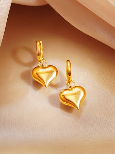 Image of 18K Gold Plated Statement Hoop Earrings for Women | Trendy Hoops Earrings | Waterproof and Anti Tarnish Jewellery | Rakhi Gift for Sister | Gifts for Women | 1 Year Warranty*
