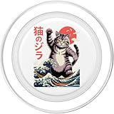 Zoom IMG-1 japanese cat art monster wave