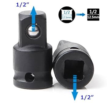 Amazon | インパクト仕様 ソケット 変換アダプター 凹12.7mm(1/2