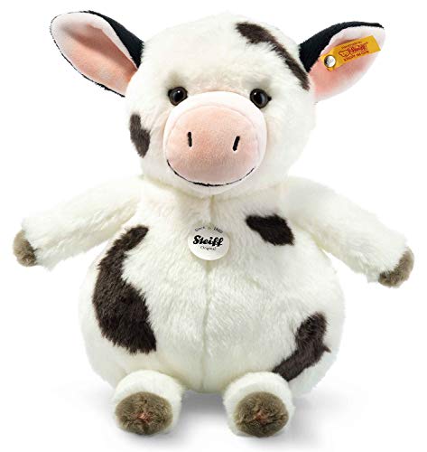 Steiff Happy Farm Cowaloo Kuh - 35 cm - Kuscheltier für Kinder - Plüschkuh - weich & waschbar - weiß/schwarz gefleckt…