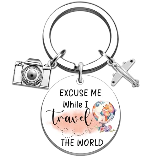 SOJUWEL Funny Travel Gifts Keychains Travel Must Haves for Women