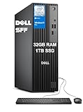 Dell Pro Slim (Next Gen OptiPlex 7000 SFF), Intel 14-Core i5‑14500 ( i7-13700T), 32GB DDR5 RAM, 1TB SSD, QCS1250 Business Desktop, DisplayPort, HDMI, Ethernet, USB-C, KB & Mouse, Win 11 Pro, Black