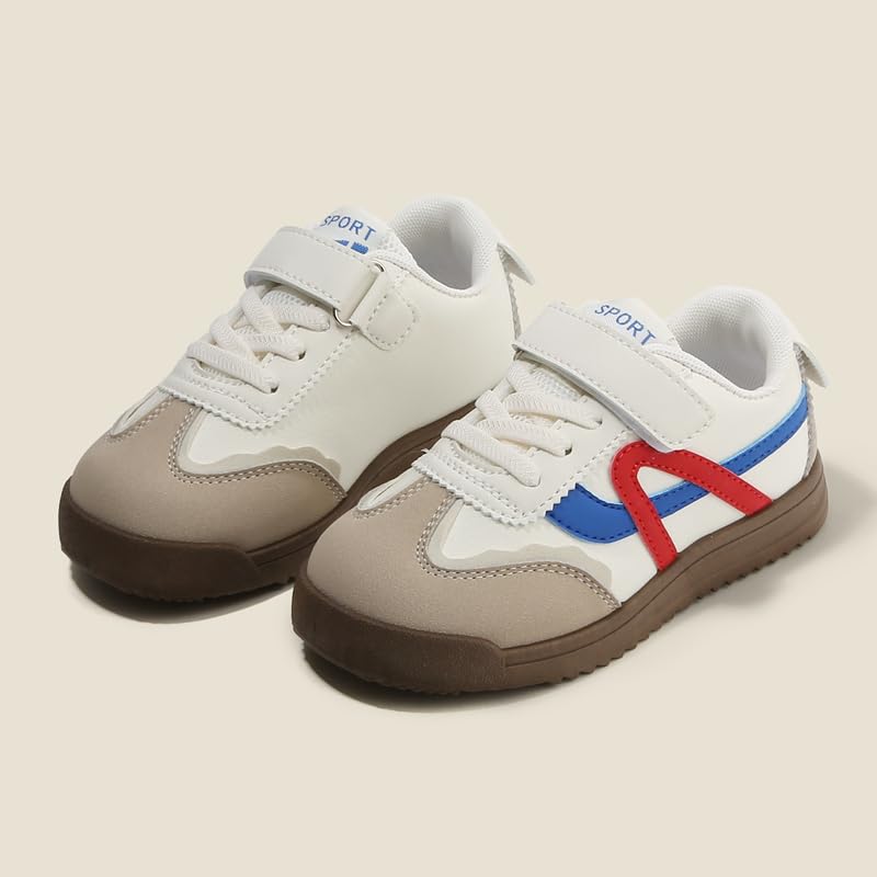 Colorblock Toddler Sneakers for Boys and Girls, Hook and Loop Casual Running Shoes with Rubber Sole, Lightweight Kids Trainers for School and Play2