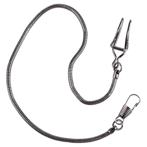 Cadena de reloj de bolsillo de acero inoxidable 39 cm accesorios de joyería unisex 6