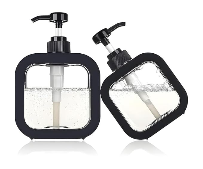 Anshri Hand Soap Dispenser Multipurpose Liquid Soap Refillable Plastic Dispenser,Shampoo,Dish Wash,Shower Gel Lotion for