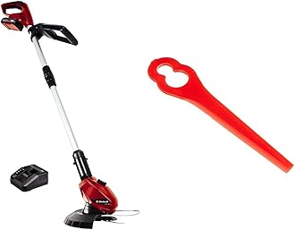 Einhell Power X-Change 18V Cordless Strimmer With Battery And Charger - 24cm Cutting Width, Lightweight Cordless Grass Trimmer and Lawn Edger, Includes 40 x Blades - GE-CT 18 Li Garden Strimmer