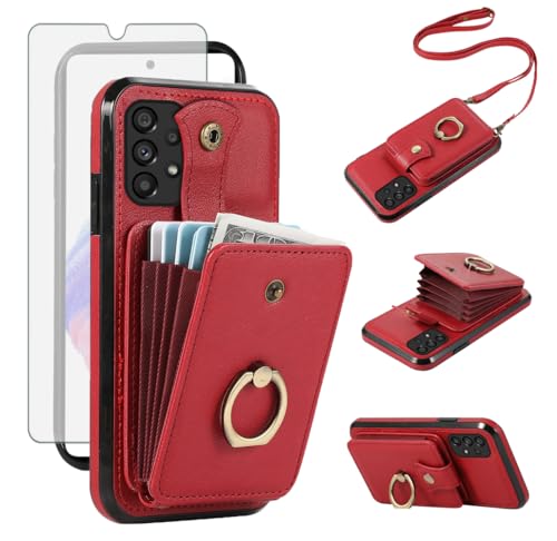 Coque Samsung A53 5G avec cordon pour sorties et voyage avec porte-carte