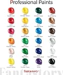 Fantastory Acrylic Paint, Set of 24 Colors(2 oz/Bottle), Water-Based, Non Toxic, Non Fading, Waterproof, Craft Acrylic Paint Kit for DIY Projects on Canvas, Wood, Glass, Clay, Fabric, Ceramic, Paper [Professional Series]