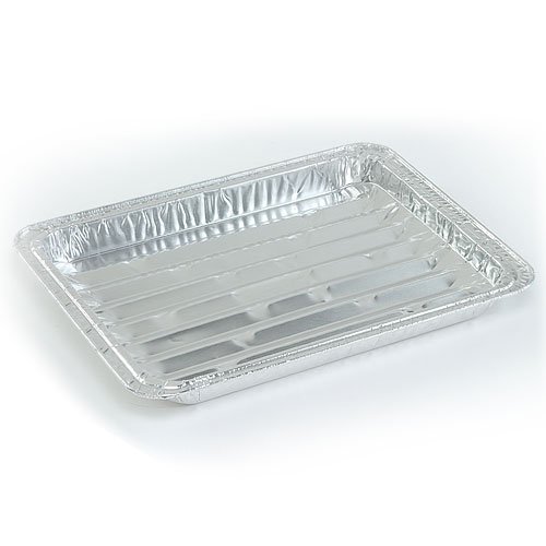 Nicole Home Collection Disposable Large Aluminum Broiler Pan - 13" x 9" | Pack of 1