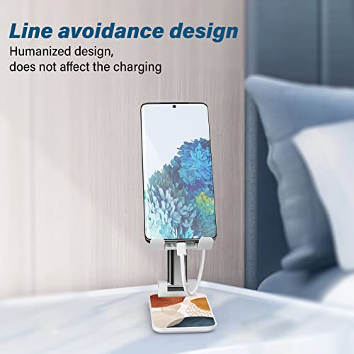 Image of Foldable Phone Holder for Desk - Adjustable Angle Cell Phone Stand for iPhone, Samsung & Other Smartphones