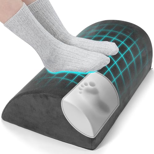 Baiinin フットレスト デスク下 足置き 【整体師監修 膝・足首の負担軽減】 足首サポート 軽量 快適化 デスクワーク リモートワーク 足枕 デスク 足置き台 クリスマス プレゼント GY