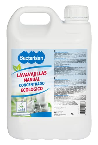 Bacterysan Power Ultra Plus Ecológico, para lavado manual, elimina la suciedad, biológico, poder desengrasante, 5L (el embalaje puede variar)