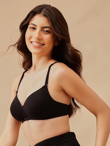 Image of Clovia Women's Polyamide Padded Non-Wired Full Coverage Multiway T-Shirt Bra