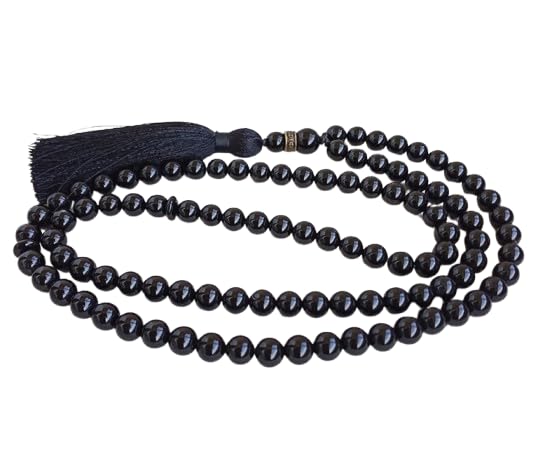 Image of Prayer Islamic Glass Beads Tasbih, Strong Tassel, Salat Prayer Tasbeeh Glass 100 Beads (Black) For Unisex Adult Jaap Mala (Pack of 2)
