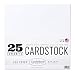 CraftMore Cardstock Paper Value Pack, 12"x12" White, 25 Sheets - Made in USA