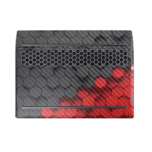 Image of MightySkins Carbon Fiber Skin Compatible with Alienware M17 R5 (2022) Full Wrap Kit - Two-Tone Hex | Protective, Durable Textured Carbon Fiber Finish | Easy to Apply & Change Styles | Made in The USA