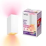 WiZ Colour Imageo Smart Connected WiFi Ceiling Light Spots 2 Pack [White]. App Control for Indoor Home Lighting, Livingroom and Bedroom, 929003210001