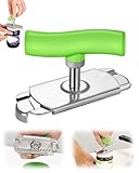 LEEQBCR 1 Stück Dosenöffner aus Edelstahl, Neu Flaschenöffner für Senioren, Manuell Flaschenöffner, Einstellbarer Glasöffner Schraubdeckelöffner Deckelöffner Stainless Steel Jar Openers Küchen Gadgets