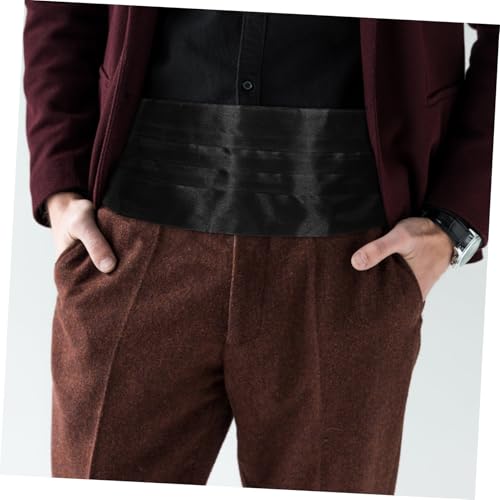 Men's Adjustable Silk Cummerbund Set Pre-tied Formal Waist Belt for Weddings Special Occasions Elegant Gift Box Packaging for Versatile Events4