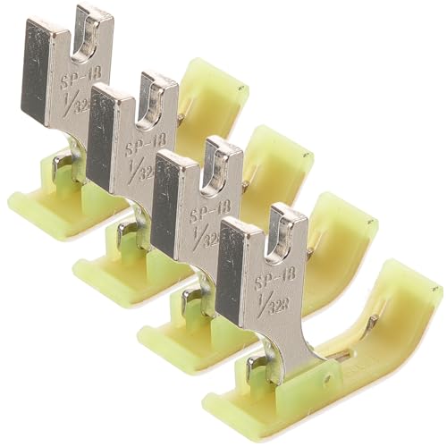 4 pzas Pies de prensatelas para máquina de coser de acero