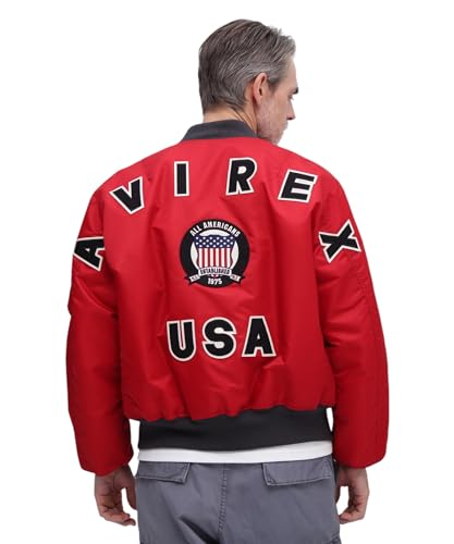 [Avirex] [ABbNX] 50th Anniversary MA-1 SIGNATURE BIG LOGO MA-1 VOl`[ rbOS Y 2XL 100 bh 783-5952019