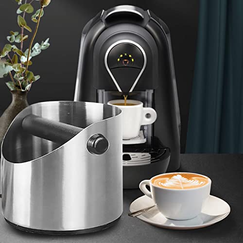 image for JicoDirect Premium Coffee Knock Box Stainless Steel Construction Silve