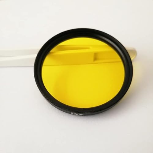 jsygorge Multiple Size 510nm IR Infrared Long Pass Filter Golden Optical Glass JB510 GG515 for Camera Photography(M67)