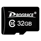 PROGRACE Micro 32GB Memory Card Class 10 TF Card for Kids Camera