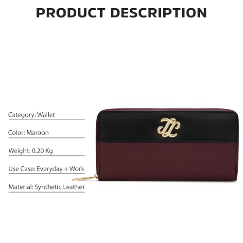 Image of Lavie Signature Women's St.Cloud Colourblock Zip Around Wallet | Gift for Women