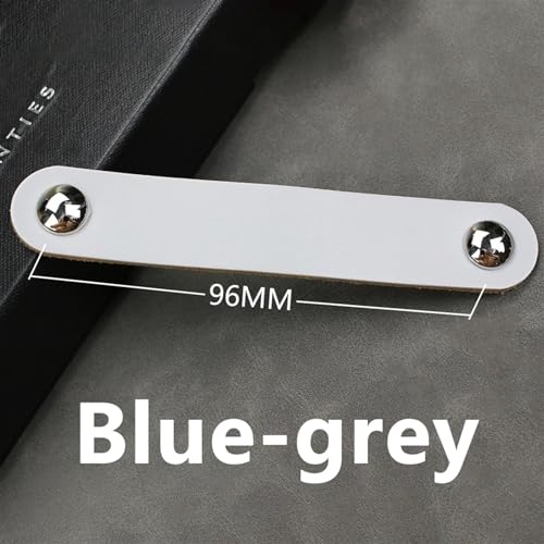 Boutons de porte en cuir gris de haute qualité pour dressing - 3