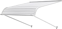 VEVOR Aluminum Awning 40x42 in - Durable Door Window Canopy for Rain Snow Sun Protection, Easy DIY Install