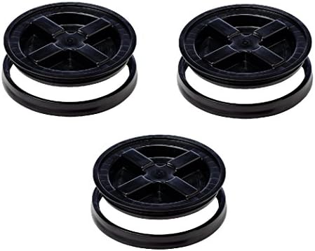 Gamma Seal Lid, Black - 3 Pack