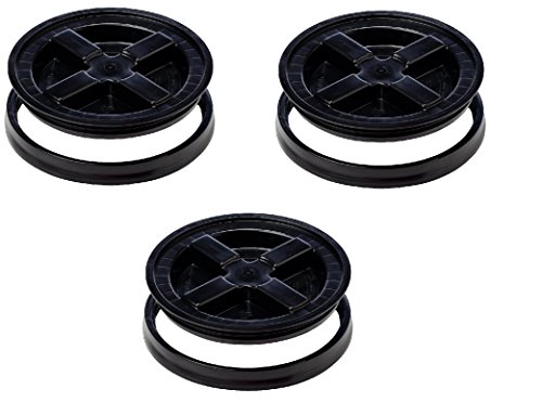 Gamma Seal Lid Black - 3 Pack