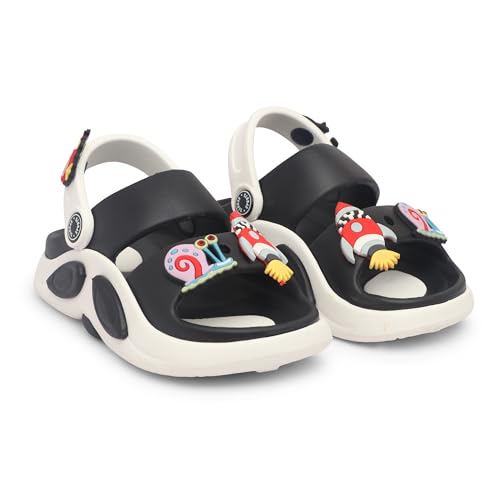 Image of Kids Cartoon Character Sports Sandals Lightweight Soft Sole Slip-On Sandals with Adjustable Back Strap for Boys & Girls