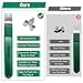 Feekoon Glazier Point Driver, Glazier Setting Tool with 100 Push Points, Glazing Push Point Driver Tool for Framing Glass Picture Cross Stitch(Green)