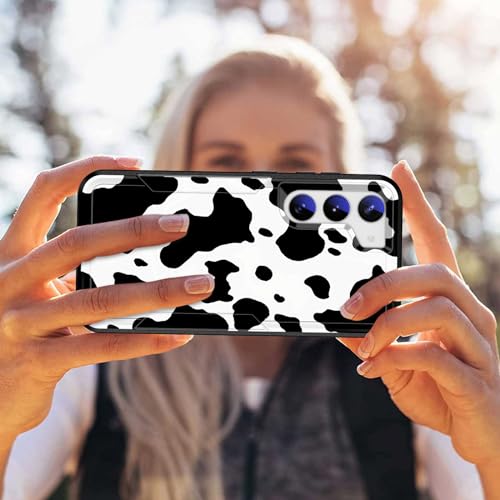 JHYYTUJTYP for Galaxy S24 Case,[Military Grade Drop Tested] Heavy-Duty Tough Rugged Shockproof Protective Case for Samsung Galaxy S24 6.2" 2024,Cow Print - image 7