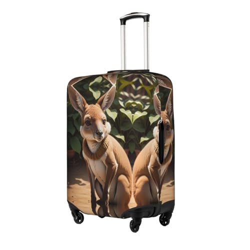 Funny For Kangaroo Zoo Print Personalized Travel Luggage Cover With Zipper, Elastic Luggage Cover,For Daily Use2
